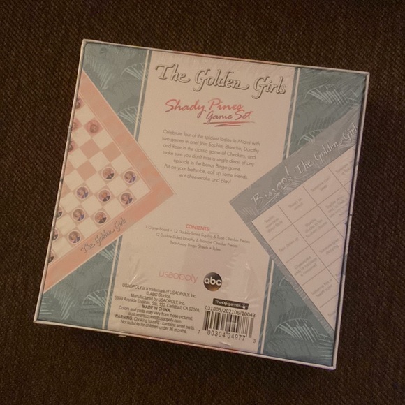 The Golden Girls Shady Pines Game Set- Checkers & Bingo - Picture 3 of 3